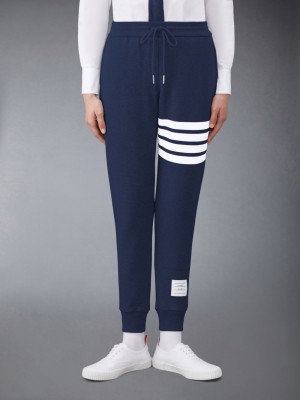 Thom Browne Classic Loopback 4-Bar Jogginghose Damen Blau | IKB87B12367