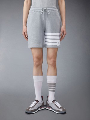 Thom Browne Classic Loopback 4-Bar Kurze Hose Damen Grau | WZA80D34167