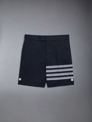 Thom Browne Cotton 4-Bar Classic Bermuda Kurze Hose Mädchen Blau | SEI60A97664