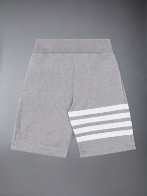 Thom Browne Medium Classic Cotton Loopback Jersey Engineered 4-Bar Sweat Kurze Hose Mädchen Grau | LKL73V30004