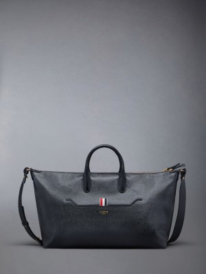 Thom Browne Pebble Grain Medium Duffle Tasche Damen Schwarz | TDC18E35823