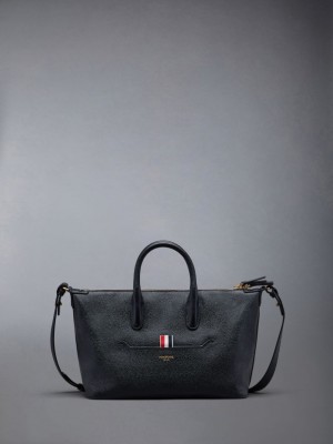 Thom Browne Pebble Grain Small Duffle Tasche Herren Schwarz | SPR43X60106
