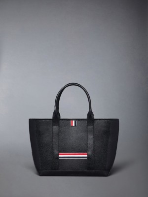 Thom Browne Pebble Grain Small Tool Tragetaschen Herren Schwarz | FVA81I43491