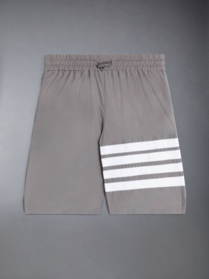 Thom Browne Stripe-detail Swim Kurze Hose Mädchen Grau | TVX10P66011
