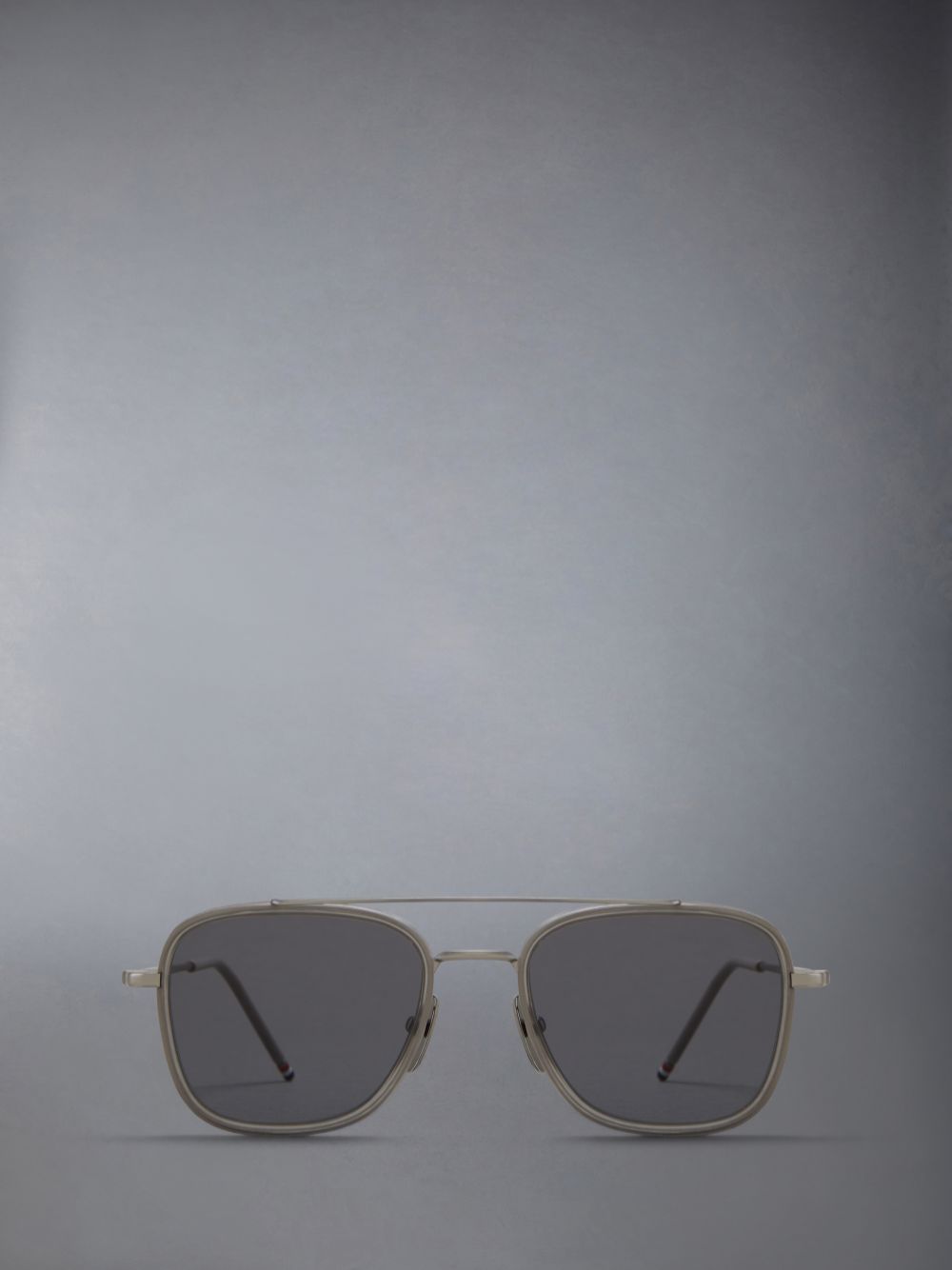 Thom Browne Acetate And Titanium Rectangular Aviator Sonnenbrille Herren Grau | CCT90C08467