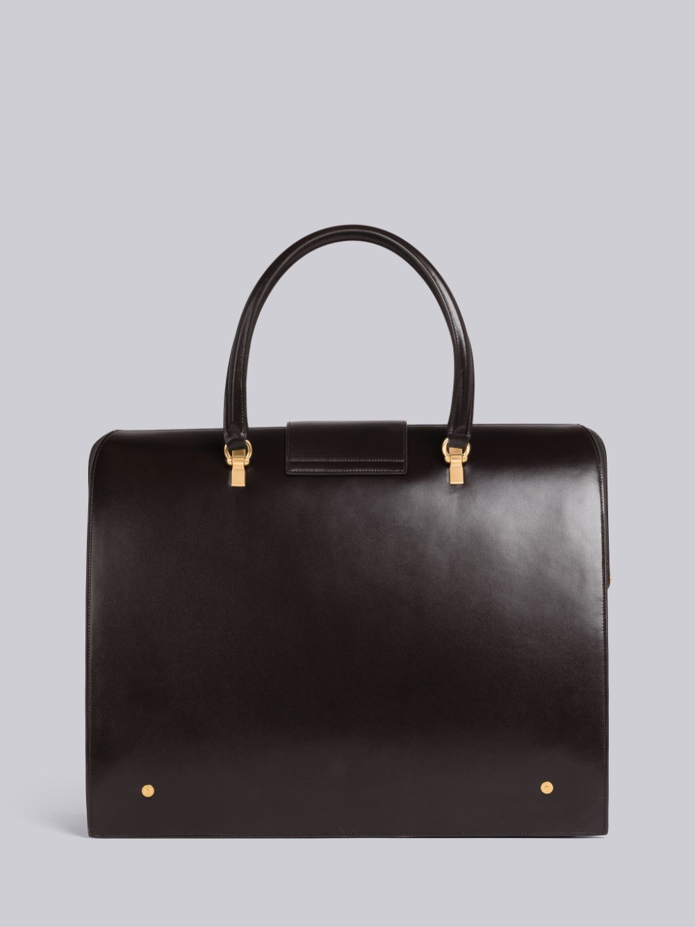 Thom Browne Box Calf Leather Mr. Duffle Tasche Damen Braun | NVA53K48209