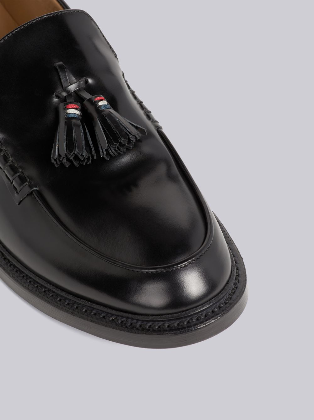 Thom Browne Calf Leather Tassel Halbschuhe Herren Schwarz | SAJ24N71668