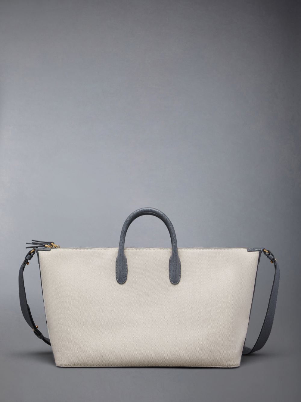 Thom Browne Cotton Canvas Medium Duffle Tasche Damen Beige | MTA82L51983