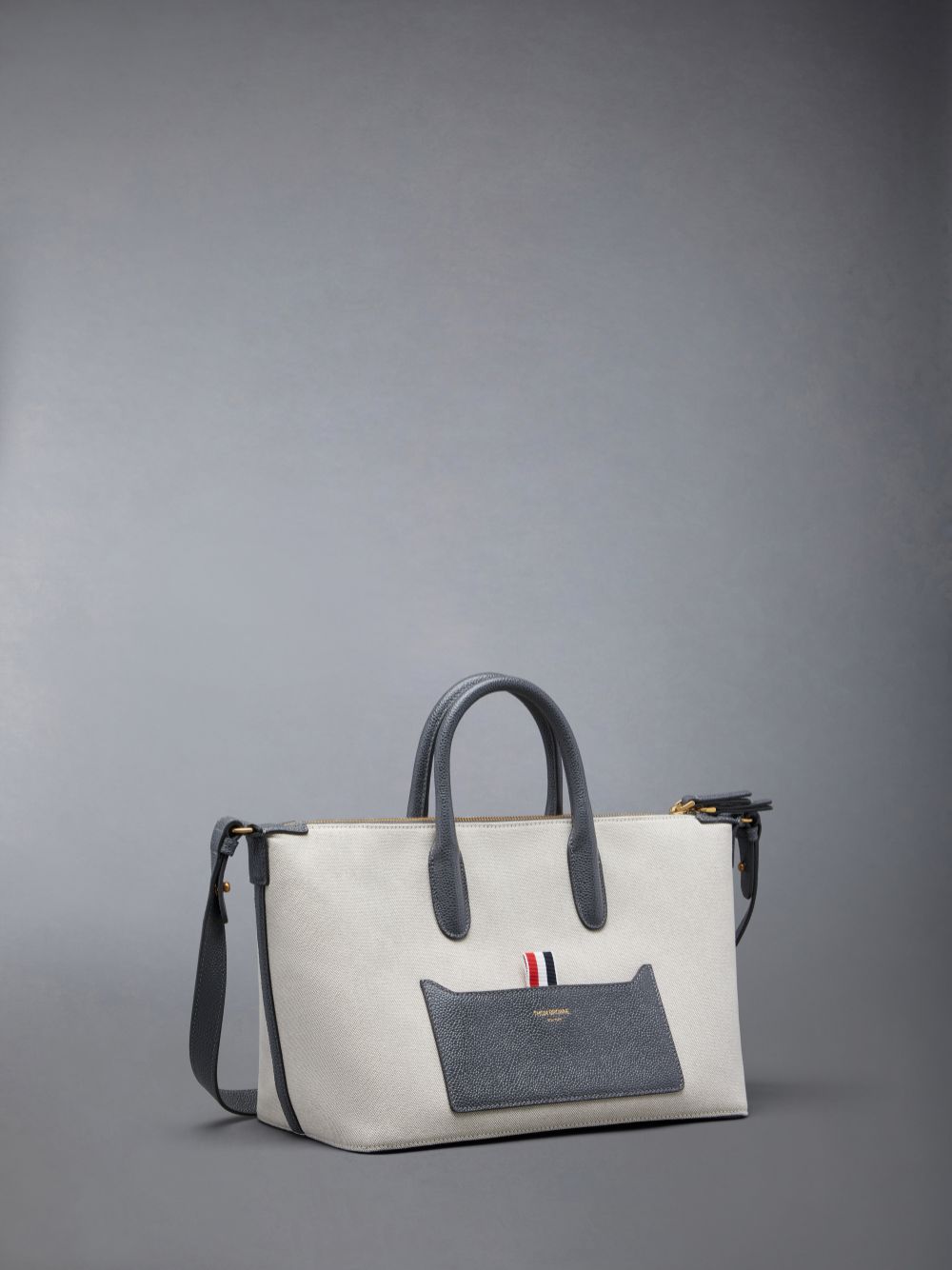 Thom Browne Cotton Canvas Small Duffle Tasche Herren Beige | HHN07R78352