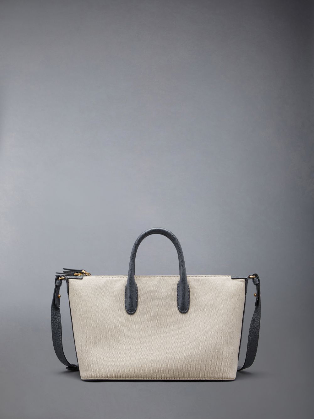 Thom Browne Cotton Canvas Small Duffle Tasche Herren Beige | HHN07R78352