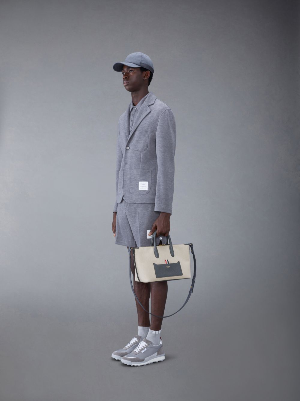 Thom Browne Cotton Canvas Small Duffle Tasche Herren Beige | HHN07R78352