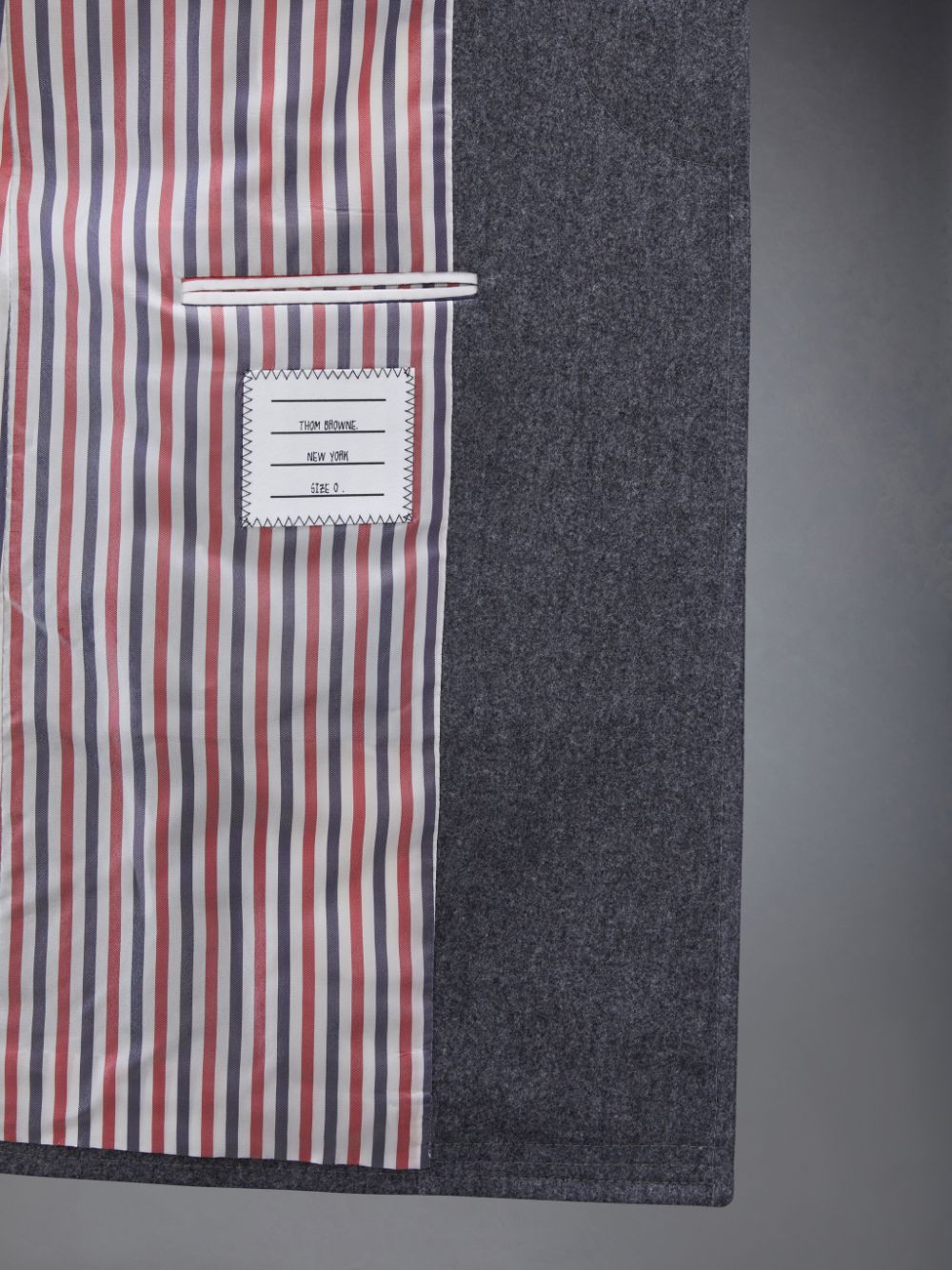 Thom Browne Flannel 4-Bar Classic Chesterfield Mäntel Herren Grau | KEC07W23316