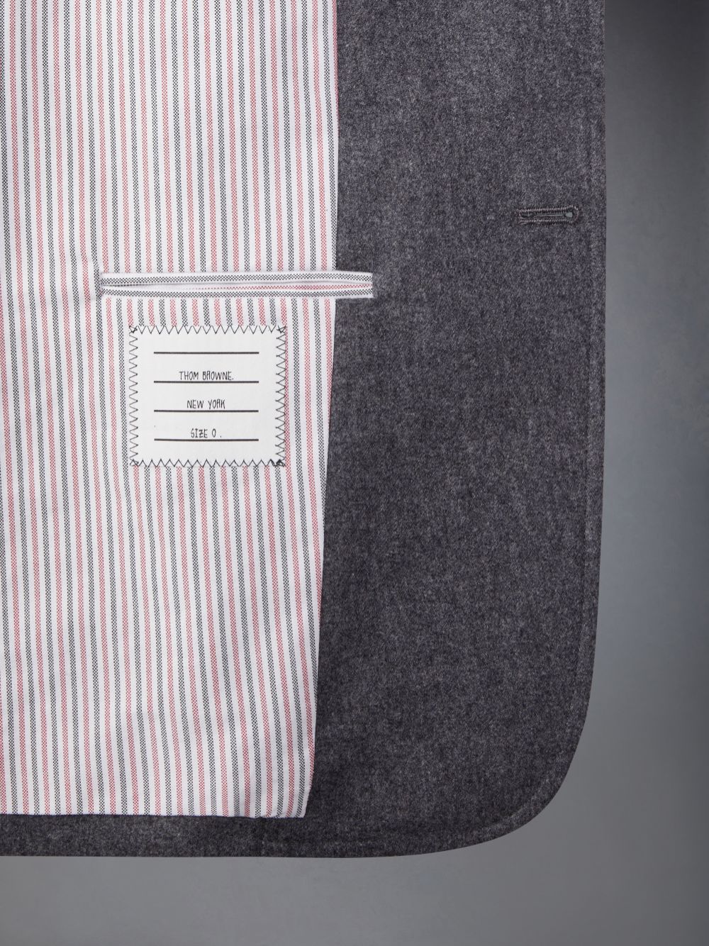 Thom Browne Flannel 4-Bar Unstructured Straight Fit Sport Mäntel Herren Grau | AZF91C63697