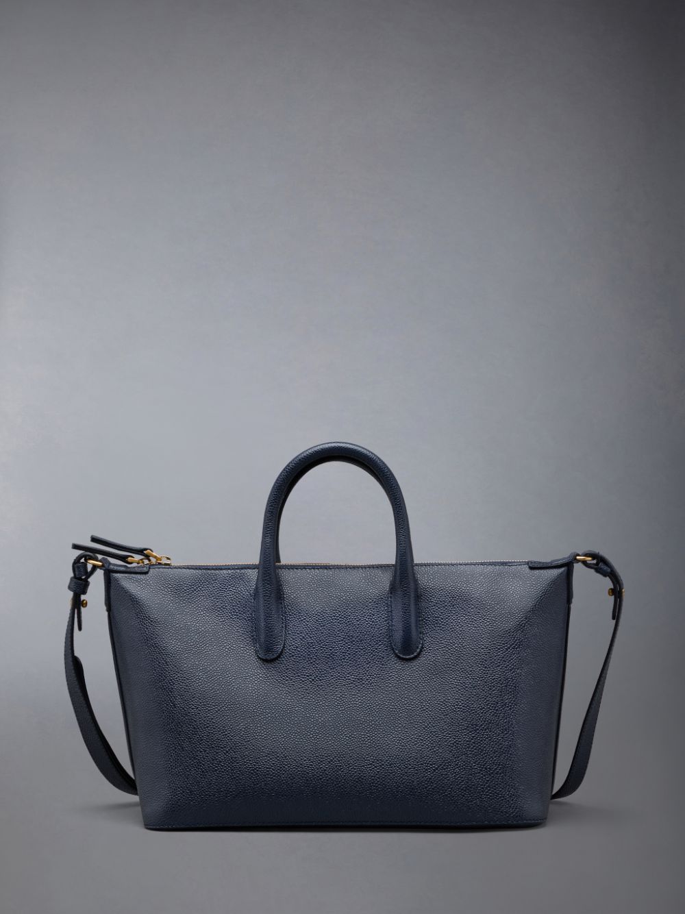 Thom Browne Pebble Grain 4-Bar Small Duffle Tasche Herren Blau | VGJ49W79203