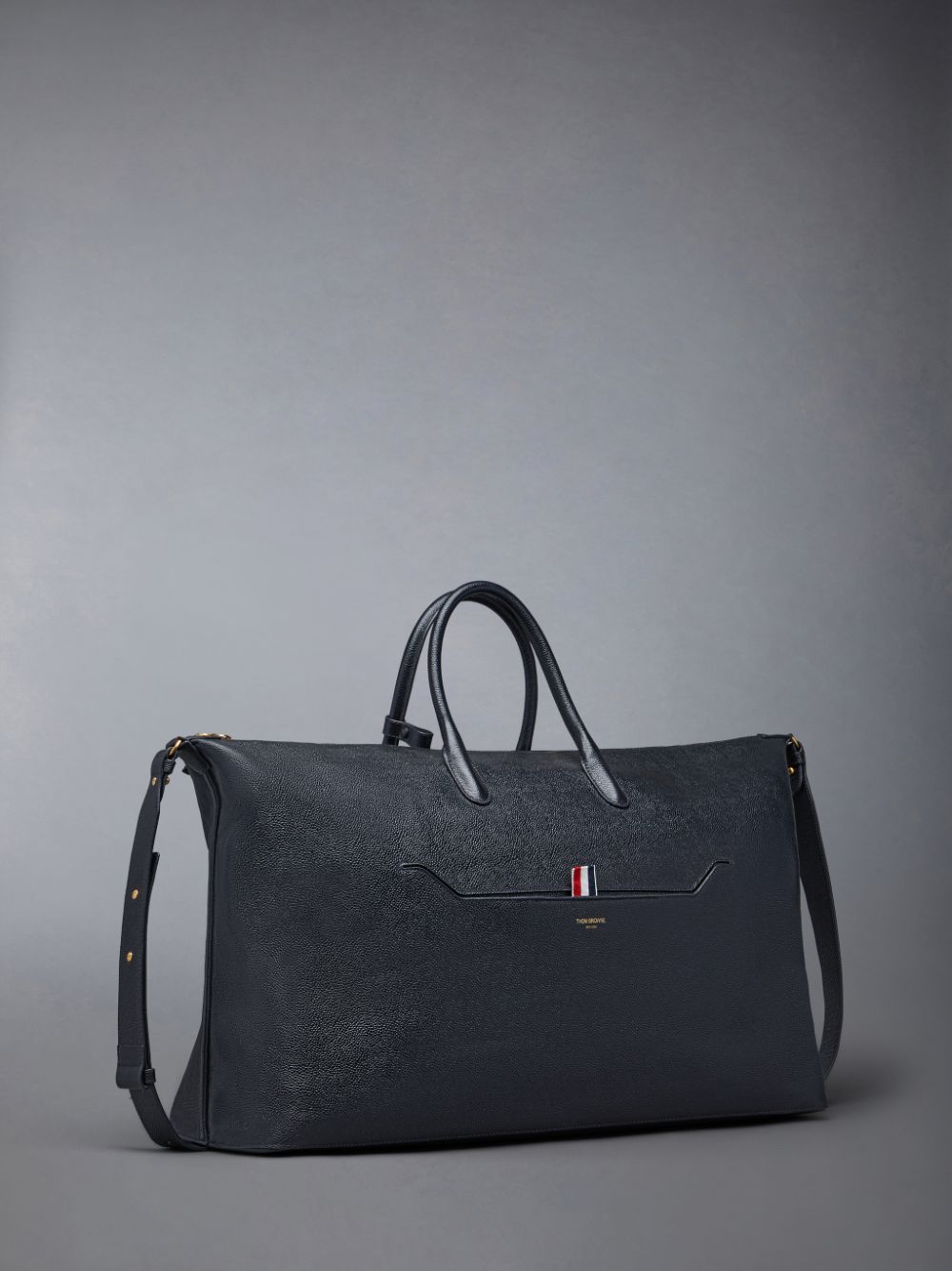 Thom Browne Pebble Grain Duffle Tasche Herren Schwarz | THJ96R81259