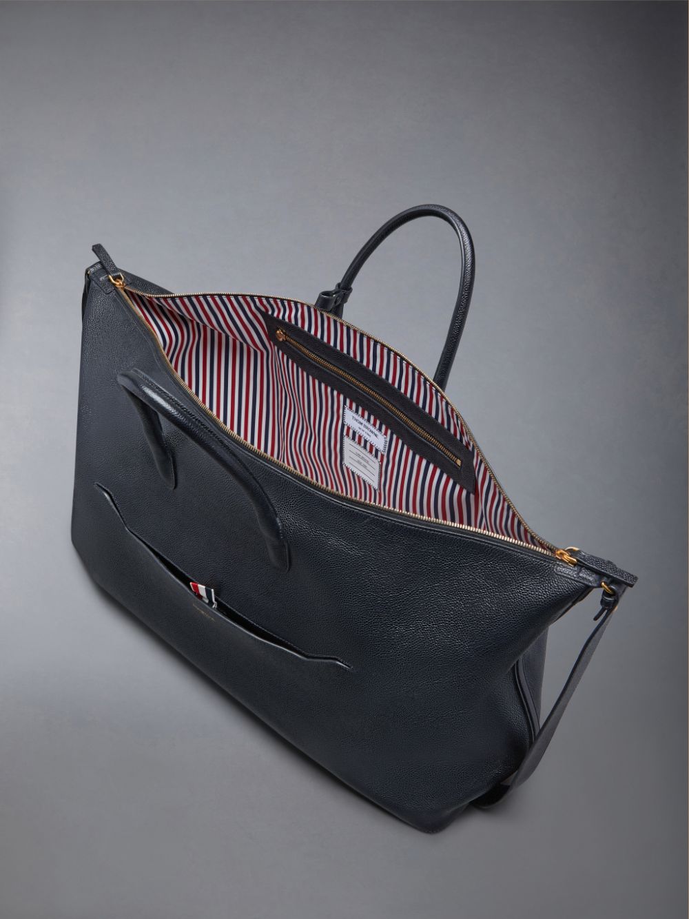 Thom Browne Pebble Grain Duffle Tasche Herren Schwarz | THJ96R81259