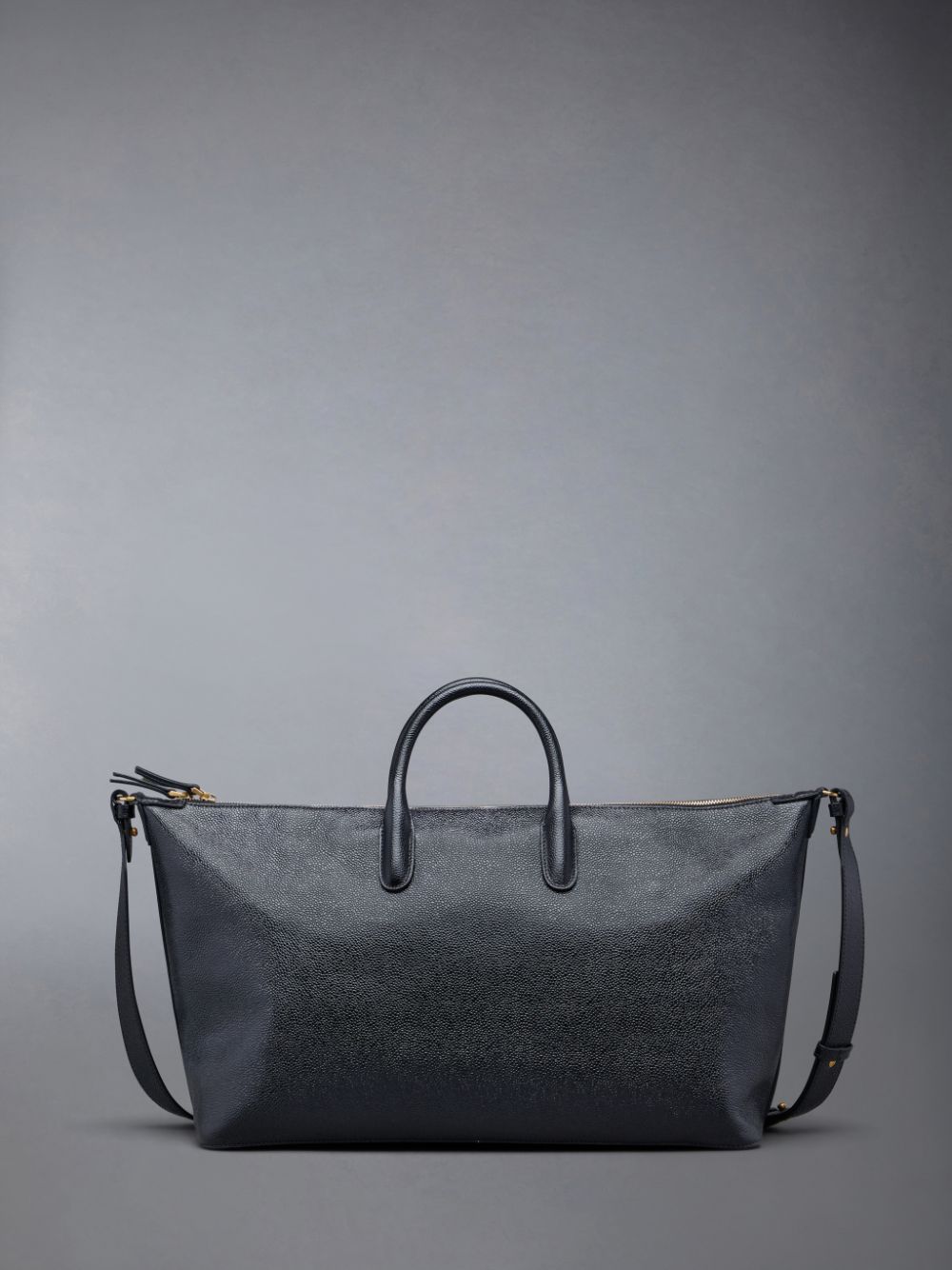 Thom Browne Pebble Grain Medium Duffle Tasche Herren Schwarz | XWN37E44996