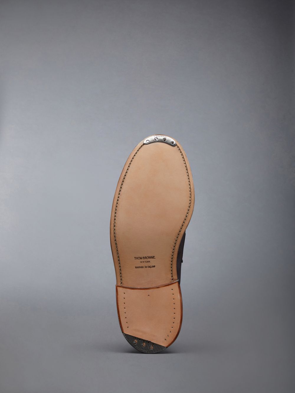 Thom Browne Pebble Grain Penny Halbschuhe Herren Braun | GKC96W65026