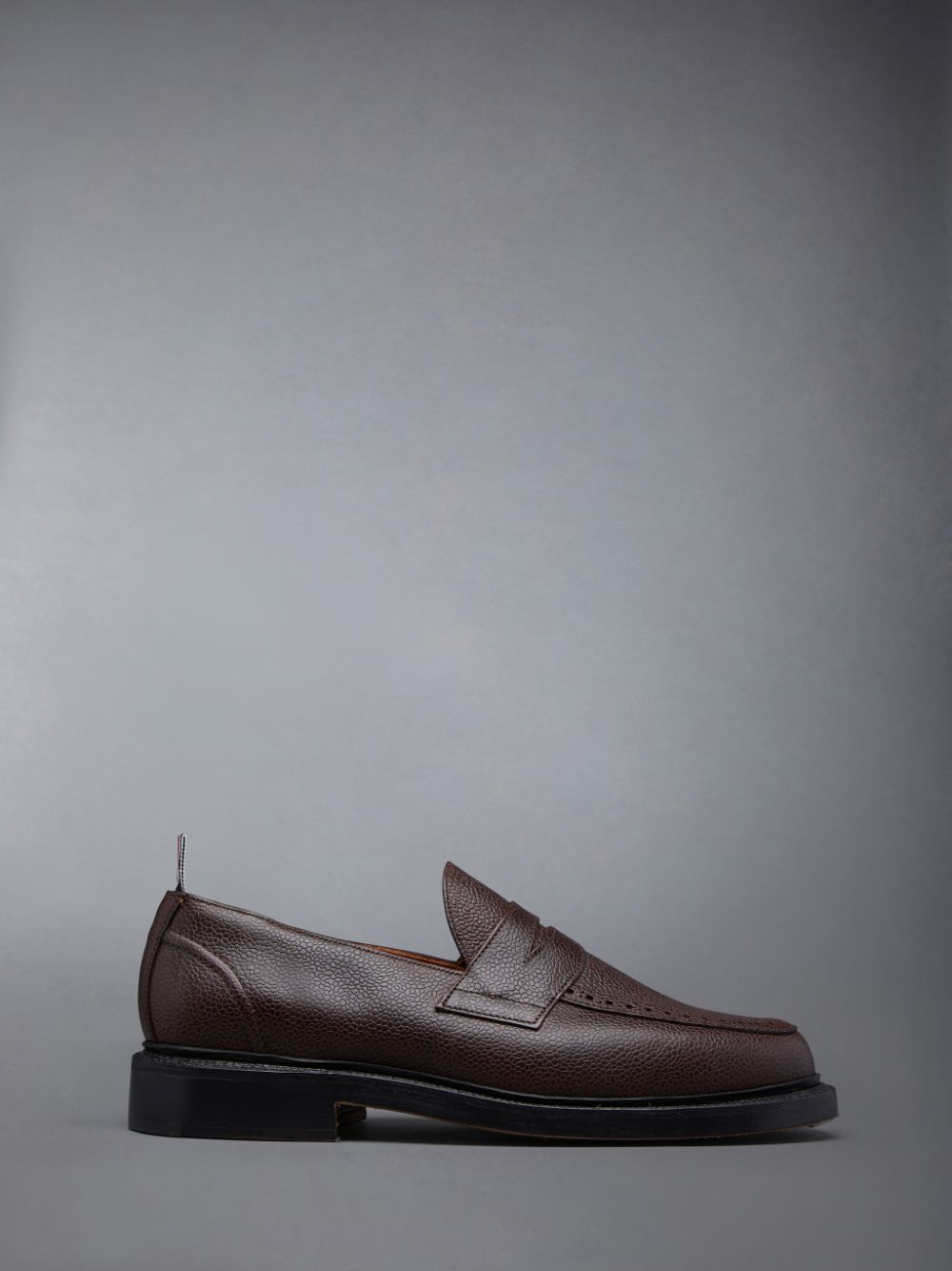Thom Browne Pebble Grain Penny Halbschuhe Herren Braun | GKC96W65026