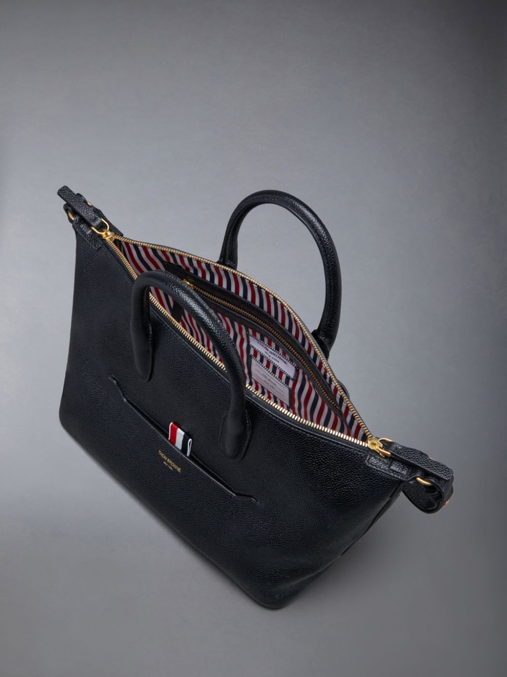 Thom Browne Pebble Grain Small Duffle Tasche Damen Schwarz | ZFQ51O46208