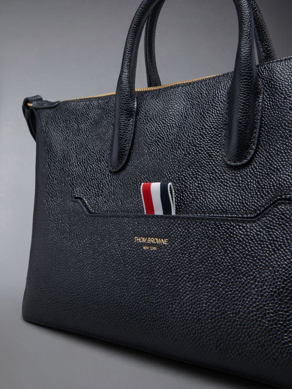 Thom Browne Pebble Grain Small Duffle Tasche Damen Schwarz | ZFQ51O46208