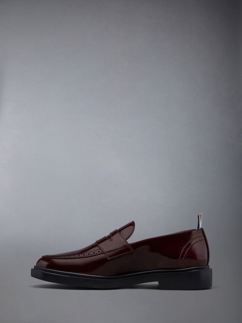 Thom Browne Polished Calf Penny Halbschuhe Herren Rot | PJP44V99129