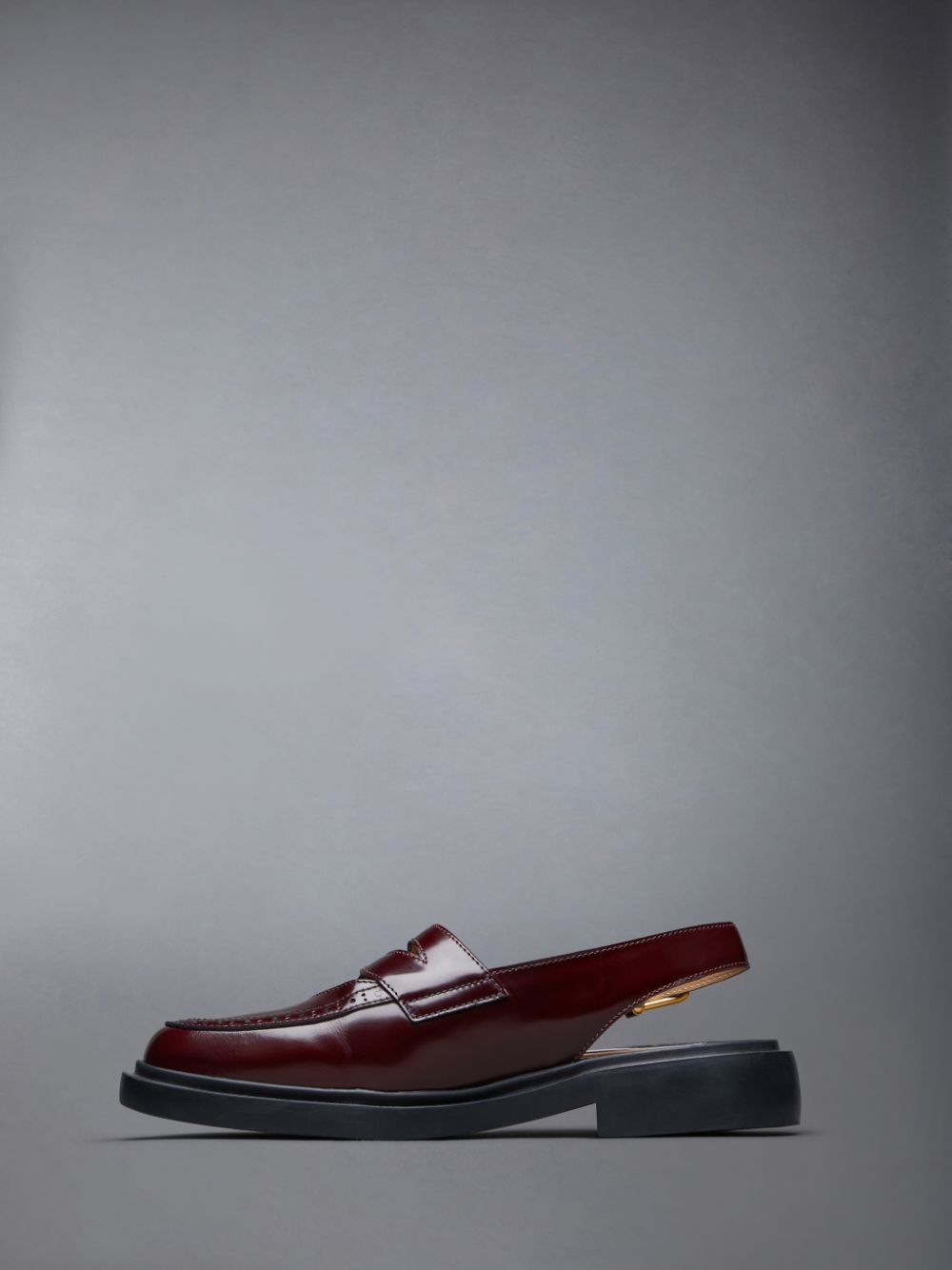 Thom Browne Spazzolato Slingback Penny Halbschuhe Damen Rot | PSM53N54337