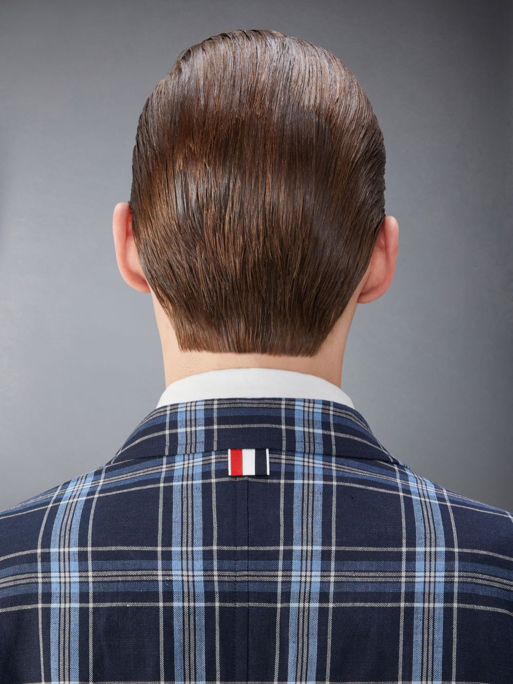 Thom Browne Wool Linen Unstructured Straight Fit Sport Mäntel Herren Blau | RYB30P53766